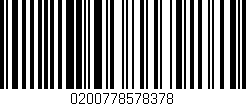 Código de barras (EAN, GTIN, SKU, ISBN): '0200778578378'