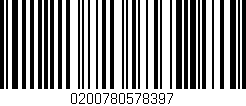 Código de barras (EAN, GTIN, SKU, ISBN): '0200780578397'