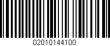 Código de barras (EAN, GTIN, SKU, ISBN): '02010144100'