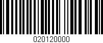 Código de barras (EAN, GTIN, SKU, ISBN): '020120000'