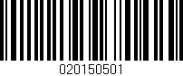 Código de barras (EAN, GTIN, SKU, ISBN): '020150501'