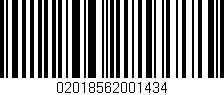 Código de barras (EAN, GTIN, SKU, ISBN): '02018562001434'