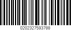 Código de barras (EAN, GTIN, SKU, ISBN): '0202327593788'