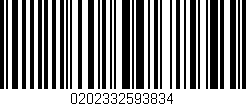Código de barras (EAN, GTIN, SKU, ISBN): '0202332593834'