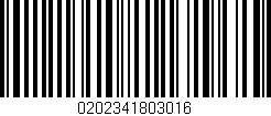 Código de barras (EAN, GTIN, SKU, ISBN): '0202341803016'