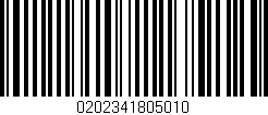 Código de barras (EAN, GTIN, SKU, ISBN): '0202341805010'