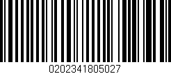 Código de barras (EAN, GTIN, SKU, ISBN): '0202341805027'
