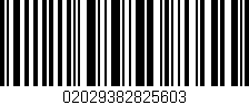 Código de barras (EAN, GTIN, SKU, ISBN): '02029382825603'