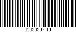 Código de barras (EAN, GTIN, SKU, ISBN): '02030307-10'