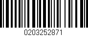 Código de barras (EAN, GTIN, SKU, ISBN): '0203252871'