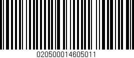 Código de barras (EAN, GTIN, SKU, ISBN): '020500014605011'