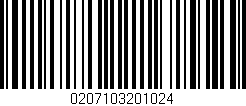 Código de barras (EAN, GTIN, SKU, ISBN): '0207103201024'