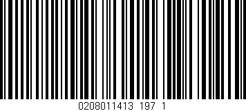 Código de barras (EAN, GTIN, SKU, ISBN): '0208011413_197_1'