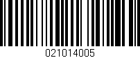 Código de barras (EAN, GTIN, SKU, ISBN): '021014005'