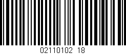 Código de barras (EAN, GTIN, SKU, ISBN): '02110102_18'