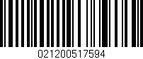 Código de barras (EAN, GTIN, SKU, ISBN): '021200517594'