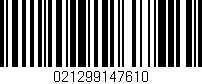 Código de barras (EAN, GTIN, SKU, ISBN): '021299147610'