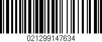 Código de barras (EAN, GTIN, SKU, ISBN): '021299147634'