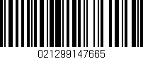 Código de barras (EAN, GTIN, SKU, ISBN): '021299147665'