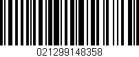 Código de barras (EAN, GTIN, SKU, ISBN): '021299148358'