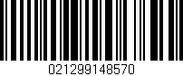 Código de barras (EAN, GTIN, SKU, ISBN): '021299148570'