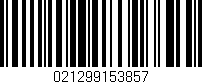 Código de barras (EAN, GTIN, SKU, ISBN): '021299153857'
