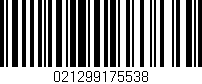Código de barras (EAN, GTIN, SKU, ISBN): '021299175538'