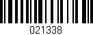 Código de barras (EAN, GTIN, SKU, ISBN): '021338'
