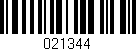 Código de barras (EAN, GTIN, SKU, ISBN): '021344'