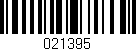 Código de barras (EAN, GTIN, SKU, ISBN): '021395'