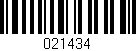 Código de barras (EAN, GTIN, SKU, ISBN): '021434'