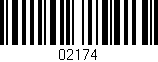 Código de barras (EAN, GTIN, SKU, ISBN): '02174'