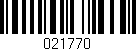 Código de barras (EAN, GTIN, SKU, ISBN): '021770'
