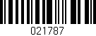 Código de barras (EAN, GTIN, SKU, ISBN): '021787'