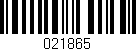 Código de barras (EAN, GTIN, SKU, ISBN): '021865'