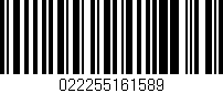 Código de barras (EAN, GTIN, SKU, ISBN): '022255161589'