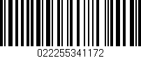 Código de barras (EAN, GTIN, SKU, ISBN): '022255341172'