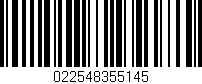 Código de barras (EAN, GTIN, SKU, ISBN): '022548355145'