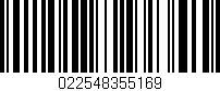 Código de barras (EAN, GTIN, SKU, ISBN): '022548355169'