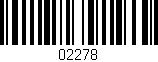 Código de barras (EAN, GTIN, SKU, ISBN): '02278'