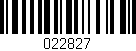 Código de barras (EAN, GTIN, SKU, ISBN): '022827'