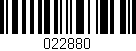 Código de barras (EAN, GTIN, SKU, ISBN): '022880'