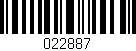 Código de barras (EAN, GTIN, SKU, ISBN): '022887'