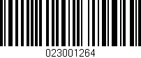 Código de barras (EAN, GTIN, SKU, ISBN): '023001264'