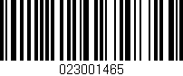 Código de barras (EAN, GTIN, SKU, ISBN): '023001465'