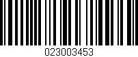 Código de barras (EAN, GTIN, SKU, ISBN): '023003453'