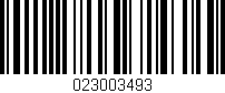 Código de barras (EAN, GTIN, SKU, ISBN): '023003493'