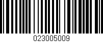 Código de barras (EAN, GTIN, SKU, ISBN): '023005009'