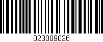 Código de barras (EAN, GTIN, SKU, ISBN): '023009036'