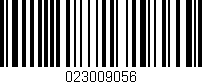 Código de barras (EAN, GTIN, SKU, ISBN): '023009056'